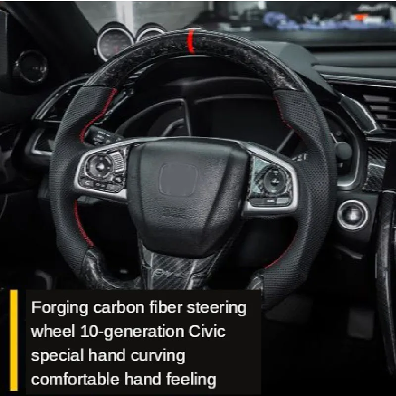 For Honda Civic 2016-2020 10th generation carbon