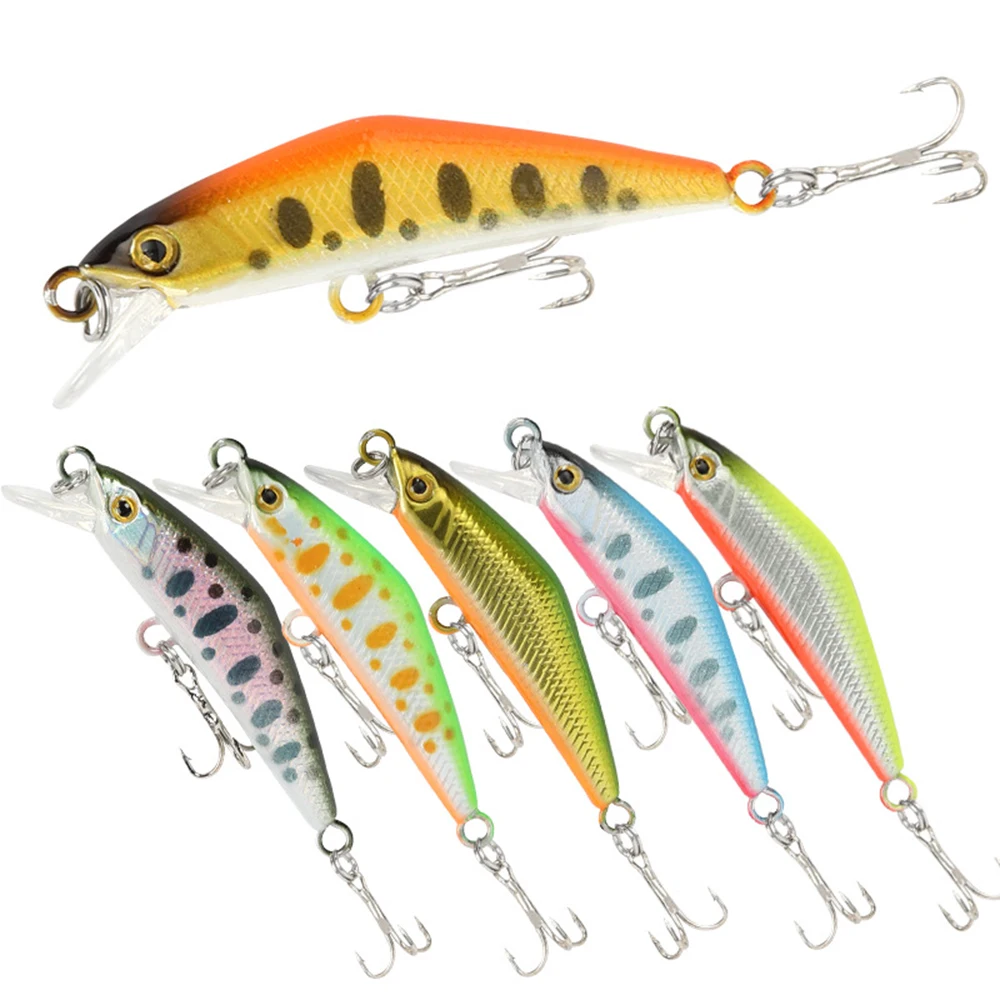 

1pcs/lot 4cm 3g Minnow Fishing Lures Hard Bait 3D Eyes Crankbait Wobblers Carp Fishing Peaca Bass Fishing Tackle 11 Colors