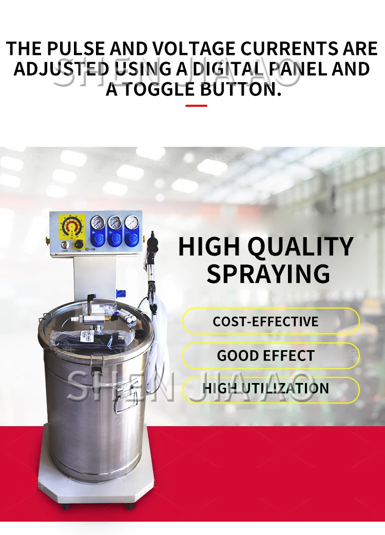 1PC Manual Electrostatic Spraying Machine Intelligent Powder Spraying Machine Electrostatic Powder Spray Coating Machine 220V