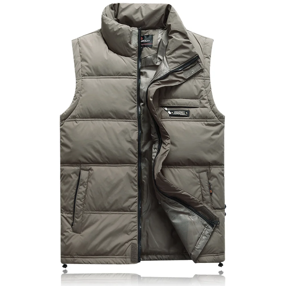 Winter Duck Down Vest For Men Parka Thick Warm Varsity Red Windbreaker Sleeveless Jacket Male Classic Casual Travel Waistcoat