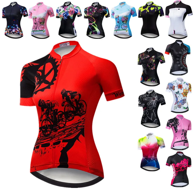 Women Pro Team Bicycle Cycling Jersey Breathable mtb Bike Road Shirt