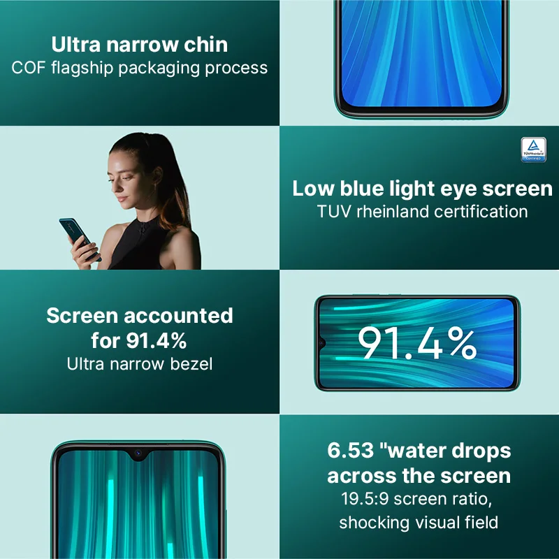 Global Version Xiaomi Redmi Note 8 Pro 6GB 64GB Smartphone 64MP Quad Camera MTK Helio G90T Mobile P