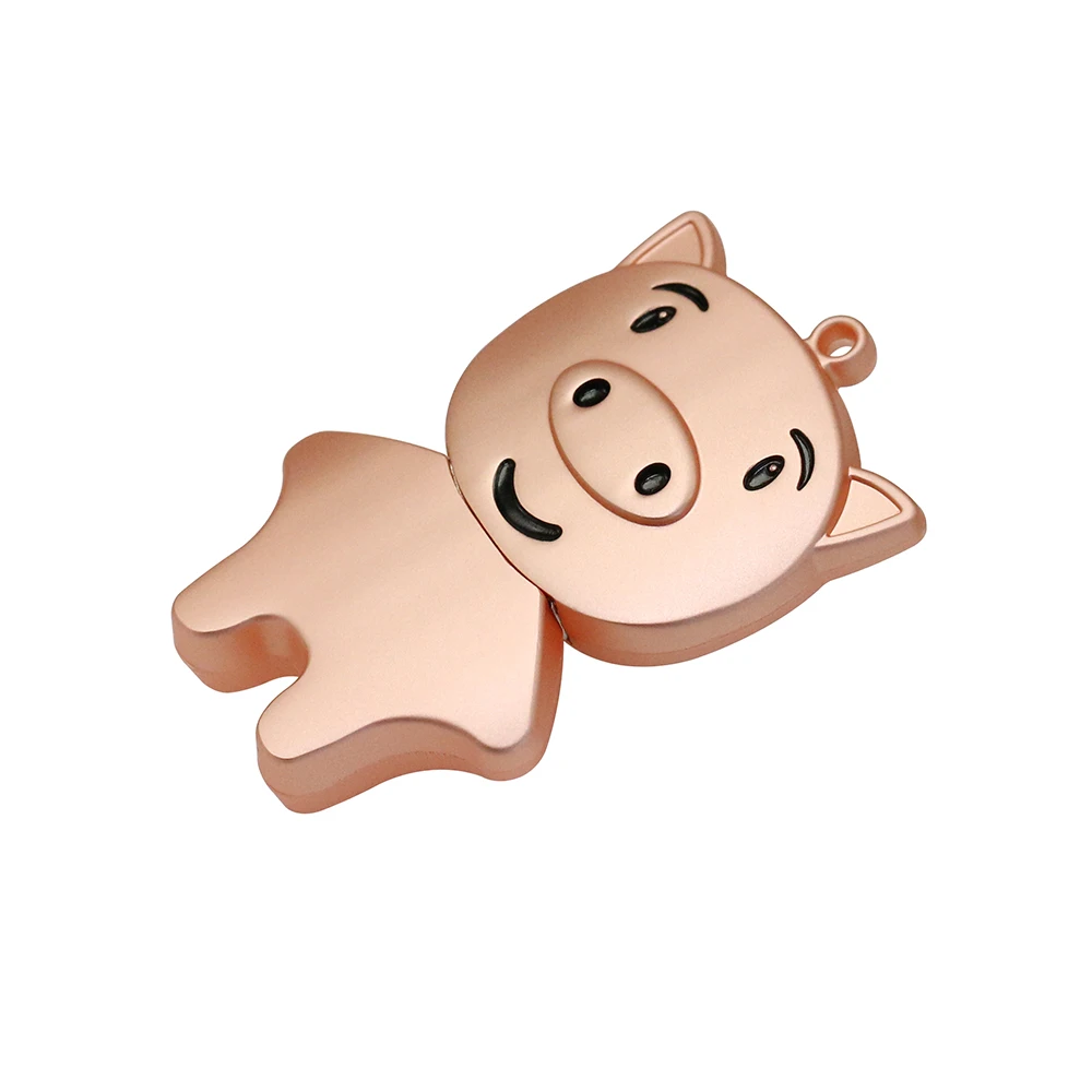 Pen Drive 256GB Metal Pendrive USB2.0 Animal Pig 32GB 128GB 16GB 8GB 4GB Usb Flash Drive 64gb Usb Memory Disk Key Gift