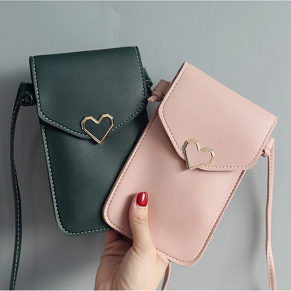 

Universal Leather Cell Phone Bag Shoulder Pocket Wallet Pouch Case Neck Strap For Samsung For iPhone For Huawei For Phone