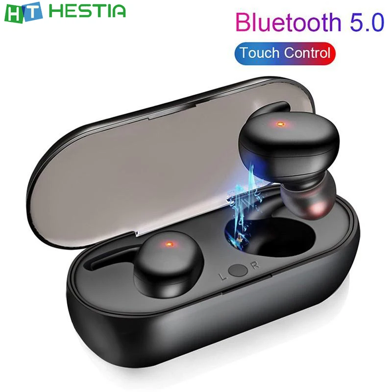 Y30 TWS Bluetooth Wireless Headphones Power Display Noise Reduction HD Call Stereo Earphones Touch Control Light Weight Earbuds