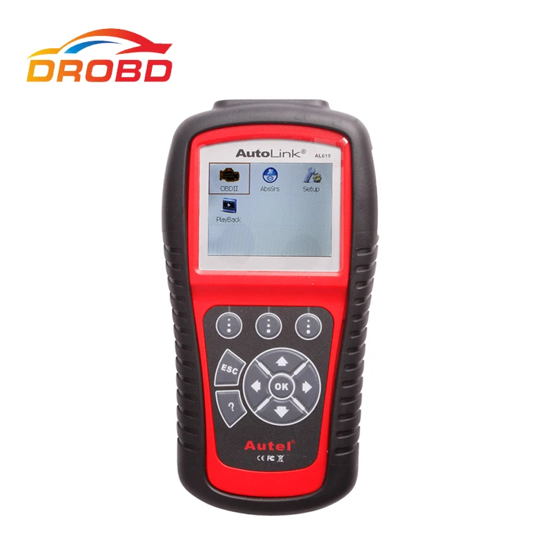 US $159.95 Original Autel AutoLink AL619 OBDII CAN Code Reader ABS And SRS Scan Tool Update Online Autel AL619 Autel ABS SRS Scanner