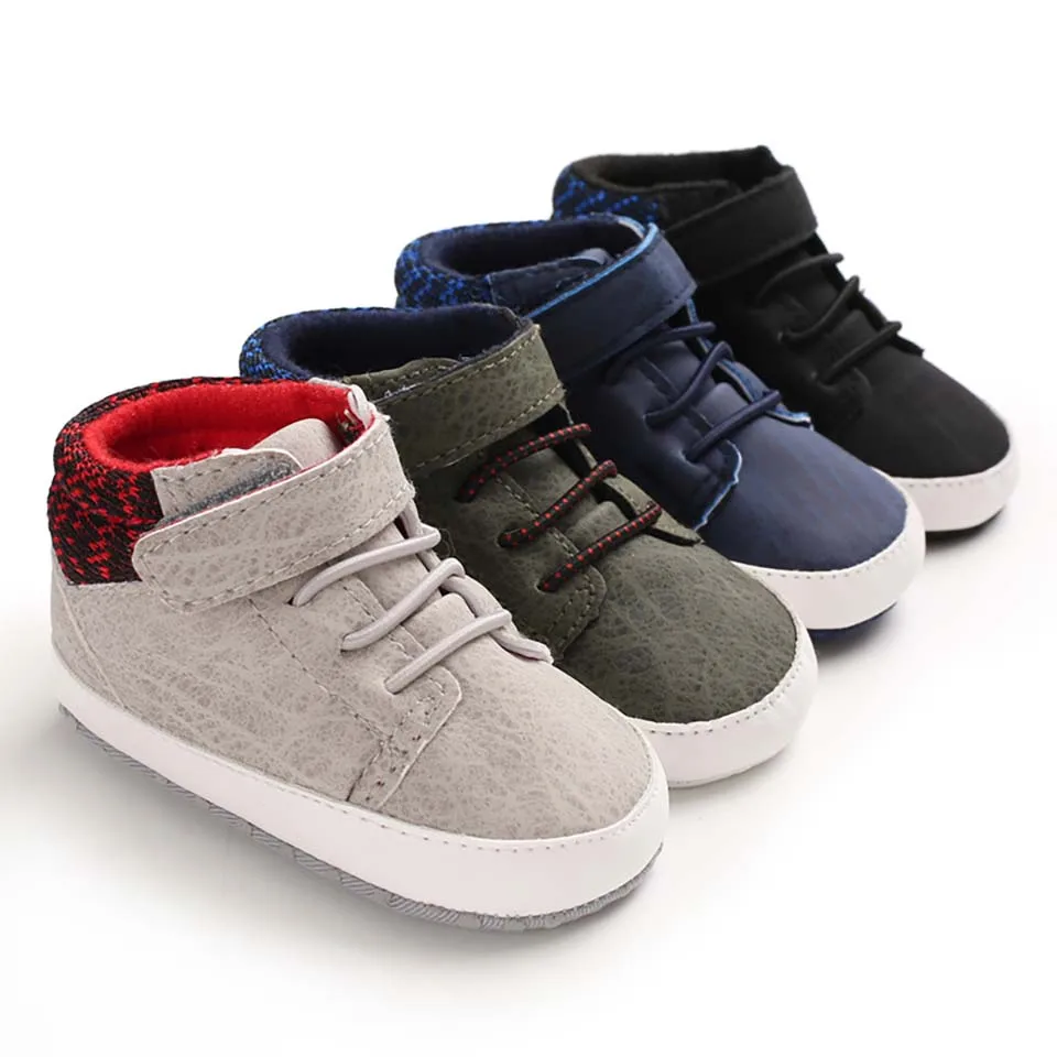 

Infant Toddler Soft Sole Prewalker Babe Sneakers Baby Boy Girl Crib Shoes Newborn Sports First Walker Casual Footwear Canvas 18M