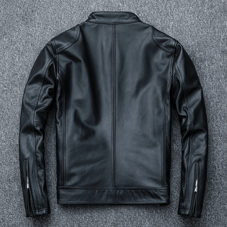 

Spring Autumn Genuine Leather Jacket Men Sheepskin Coat Real Cow Leather Coat Short Motorcycle Jacket Men Clothes 2020