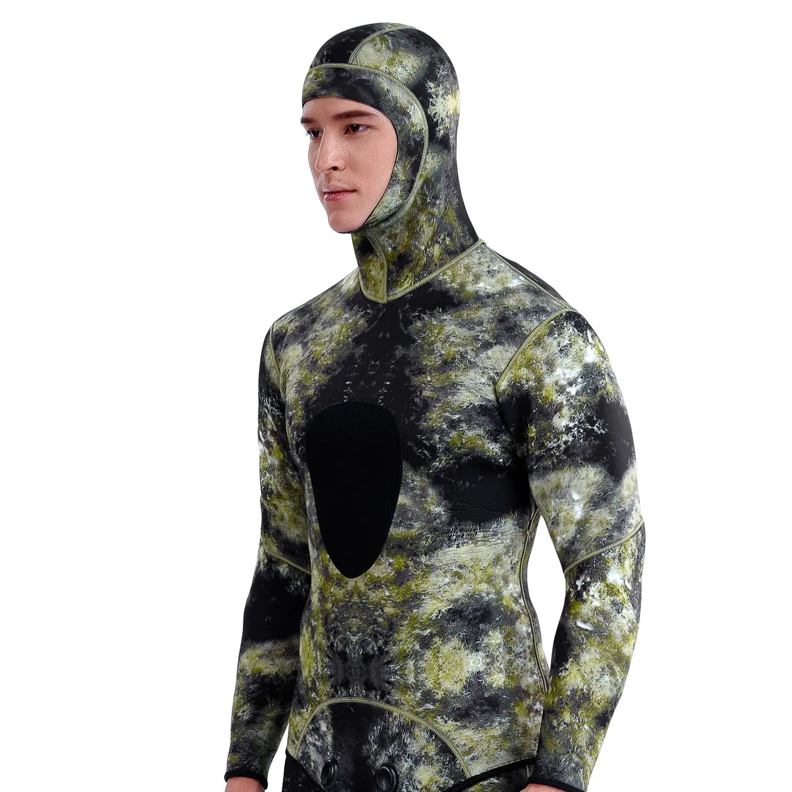 Camouflage Neoprene Diving Suit for submersible activities2