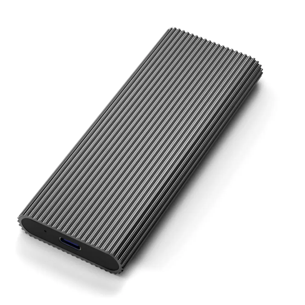 

M.2 NGFF ssd casesType-C port high speed transmission hard drive enclosure heat dissipation black aluminum SSD Box