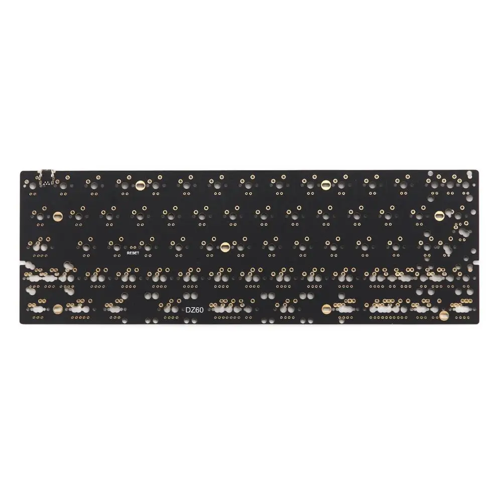 Billige DZ60 Custom mechanische tastatur PCB 60% tastatur unterstützung pfeil schlüssel alu platte gateron schalter stab