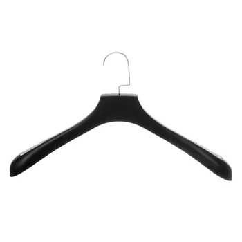 

10 pcs/lot Thicken Broad Shoulder Wooden Coat Hanger Without Trace Plastic Suit Hangers With Wood Imitation Grain Non-slip