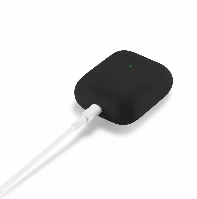 Тонкий силиконовый наушник чехол для Apple Airpods 2 чехол для AirPods Беспроводная зарядная коробка ультра тонкий для AirPods 2 защитный чехол
