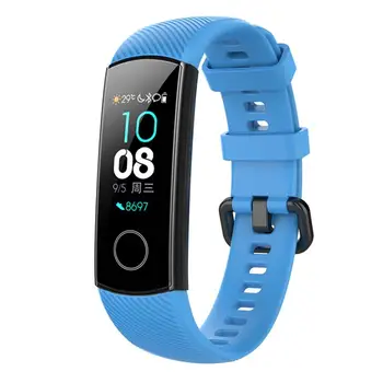 

Free Ship Silicone Wrist Strap For Huawei Honor Band 4 Standard Version Smart Wristband Sport Bracelet Band Honor 4 Accessories