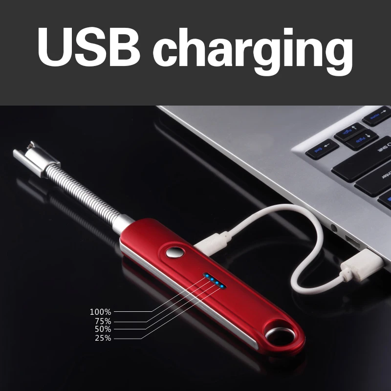 360 вращение USB перезаряжаемые зажигалки длинные Кухонные Электронные Зажигалки ветрозащитные Плазменные электрические новые зажигалки дуги