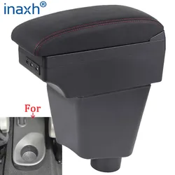 Reposabrazos para Renault Clio 4, caja de almacenamiento con portavasos y Cenicero USB, reposabrazos Captur para Renault Clio 3 III IV
