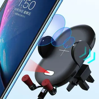 

10W Car IR Sensor Fast Qi Wireless Charger Mount Holder for 4.5-6.5 Mobile Phone