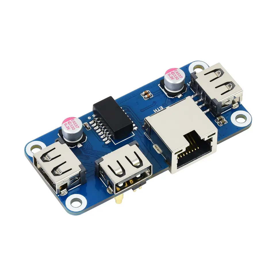 Zero 2W Ethernet USB HUB HAT Expansion Board Starter Kit Compatible With RPI RasPi Raspberry Pi 2 W 3B 3 4 Model B 5 image 1