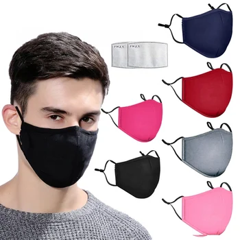 

1pcs Reusable Washable Breathable Face Mask Cycling Running Facemask Anti Dust Windproof Air Purifying Face Mask +2 Filter