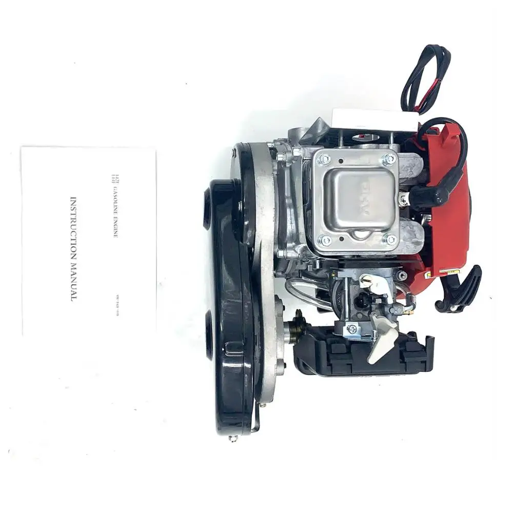 US $204.03 49CC 4Stroke Pull Start Gas Petrol Motorized Bicycle Bike Engine Motor Kit Scooter With Belt For Dirt Pocket Bike Mini ATV