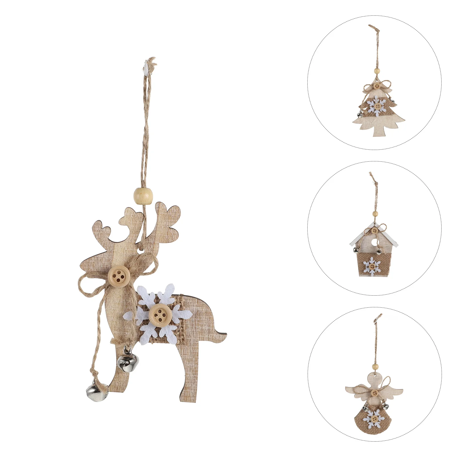 5Pcs Christmas Tree Pendants Decorative Ornaments for Party |