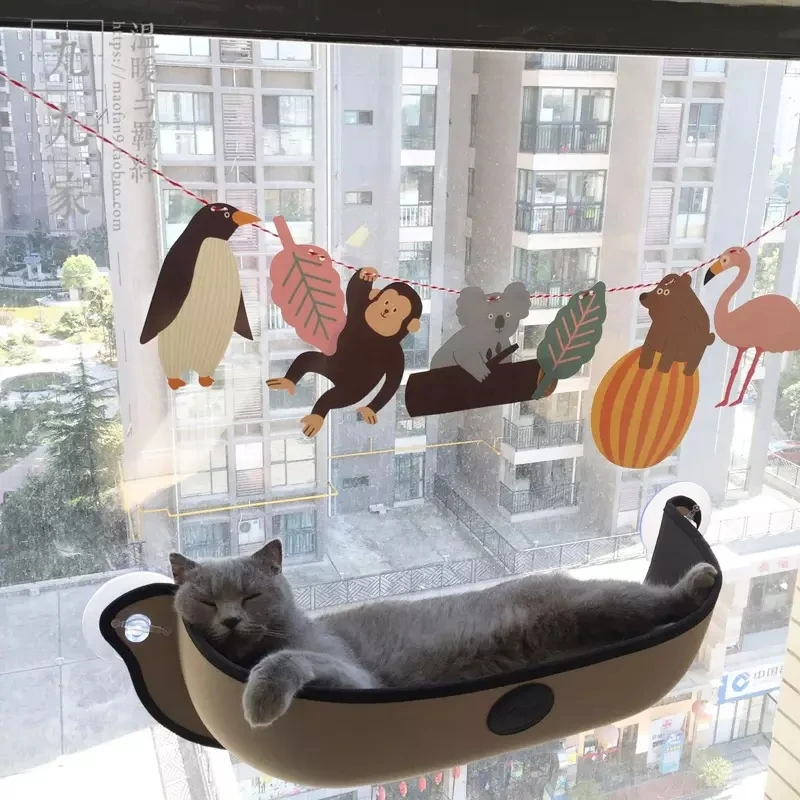 

Hot Sale Cat Hammock Bed Mount Window Pod Lounger Suction Cups Warm Bed For Pet Cat Rest House Soft And Comfortable Ferret Cage