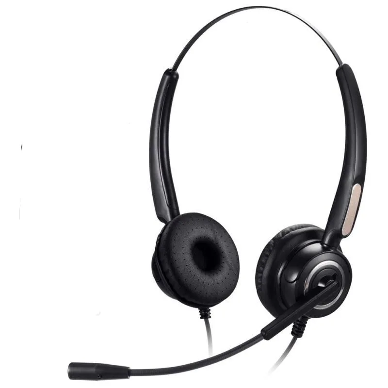 USB Wired Call Center Noise Cancelling Headphones Mute Headset with Microphone Online Conference for Skype Computer
