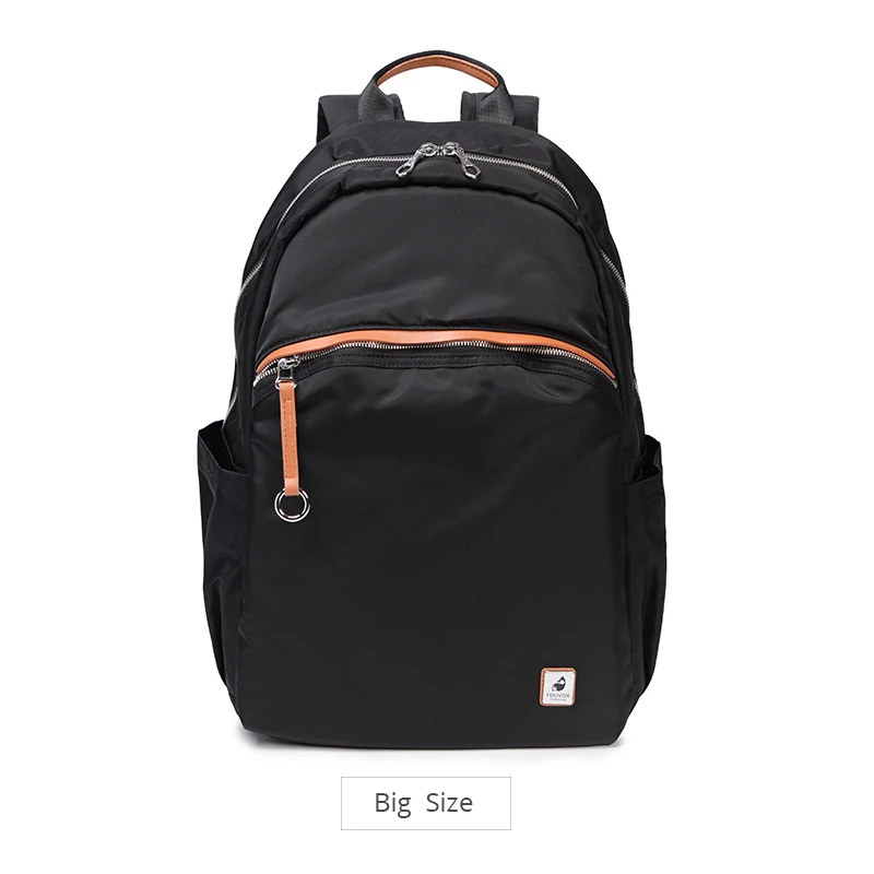 Fouvor, модные, водонепроницаемые, Оксфорд, простые универсальные, холщовые, большая вместительность, рюкзак для путешествий, бизнес-леди, школьная сумка, 2828-14 - Цвет: black big