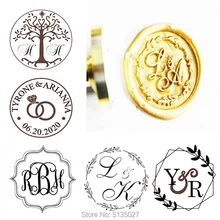 Изготовленный На Заказ деревенский две инициалы печать воска штамп, индивидуальная восковая печать комплект печатей, персонализированные свадебные приглашения уплотнения, свадебный подарок