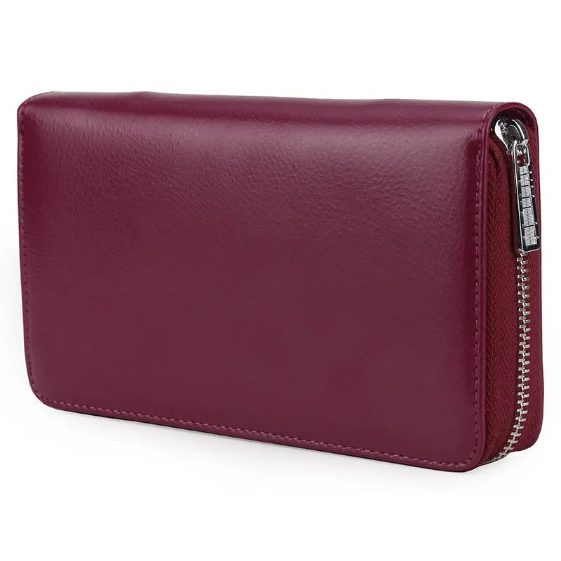 

Leather organ card bag, long wallet, passport bag, large capacity business card bag for men and women wallet for women purses