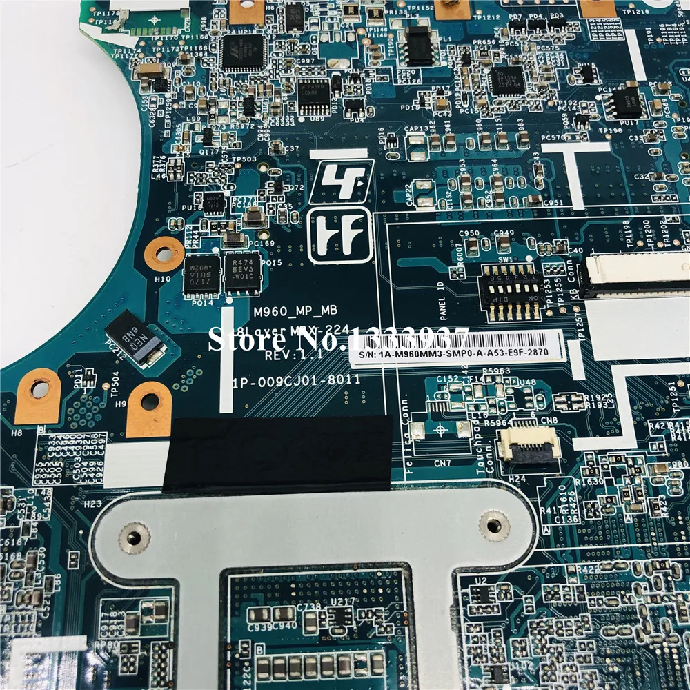 M960 mbx-224 laptop motherboard A1780052A For sony VPC-EA Series MBX-224 mainboard HM55