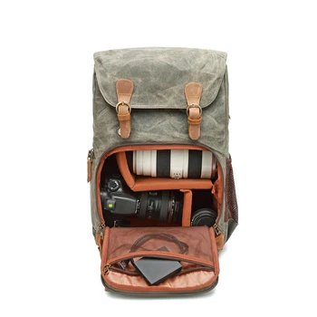 

Canvas Waterproof Photography Bag Outdoor Wear-resistant Large Travel Camera Photo Backpack Men for Nikon/Canon/ Sony/Fujifilm