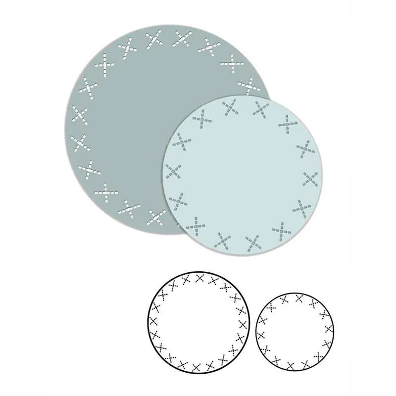 

DiyArts Circle Dies Background Metal Cutting Dies for Card Making Scrapbooking Embossing Frame Die Cut Craft New 2019 for Dies