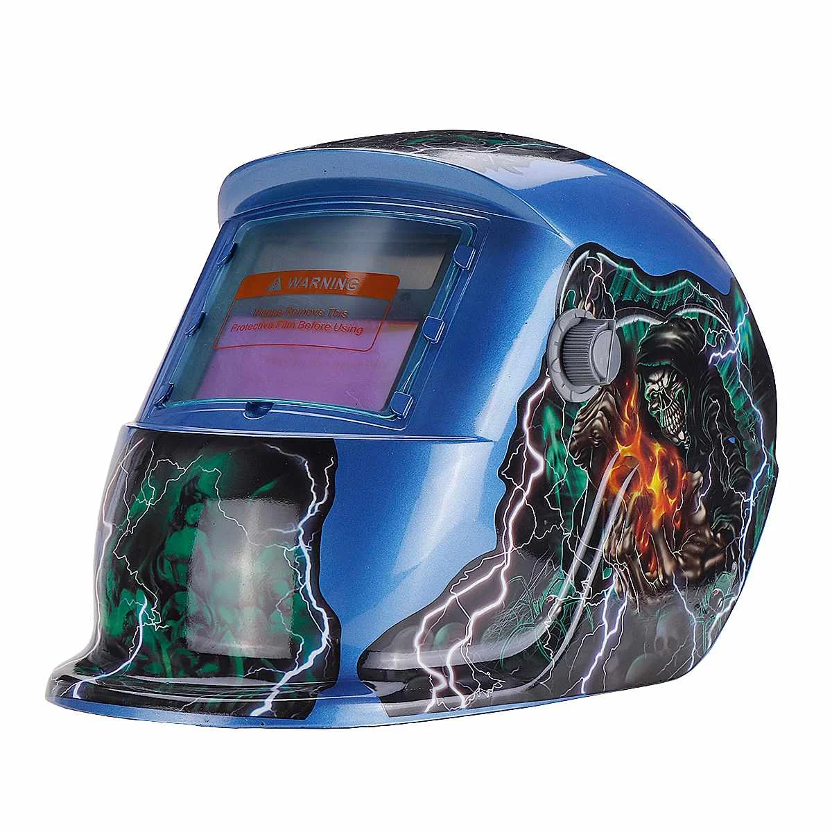

Solar Powered Auto Darkening Welding Helmet Adjustable Shade Range 4/9-13 Large View Area MIG ARC Plasma Grinding Welder Mask
