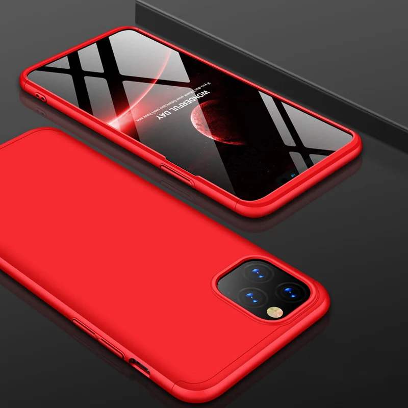 100 шт 3 в 1 Гибридный Жесткий PC полный защитный чехол для iPhone 11 Pro Max XS XR X 8 7 6 6S Plus матовый противоударный защитный чехол