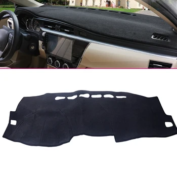 

DWCX Black Non-slip Black Center Console Dashboard Cover Dashmat Dash Mat Pad Carpet Sun Shield fit for Toyota Corolla 2007-2013