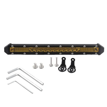 

11 inch 12v led bar 3000k fog light 78w off road work lights atv suv rv truck moto 4x4 car running lighting