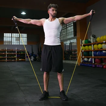 

Yoga Pull Rope Elastic Resistance Bands Fitness Workout Exercise Tubes Practical Training Rubber Tensile Expander Training 1 ZJ