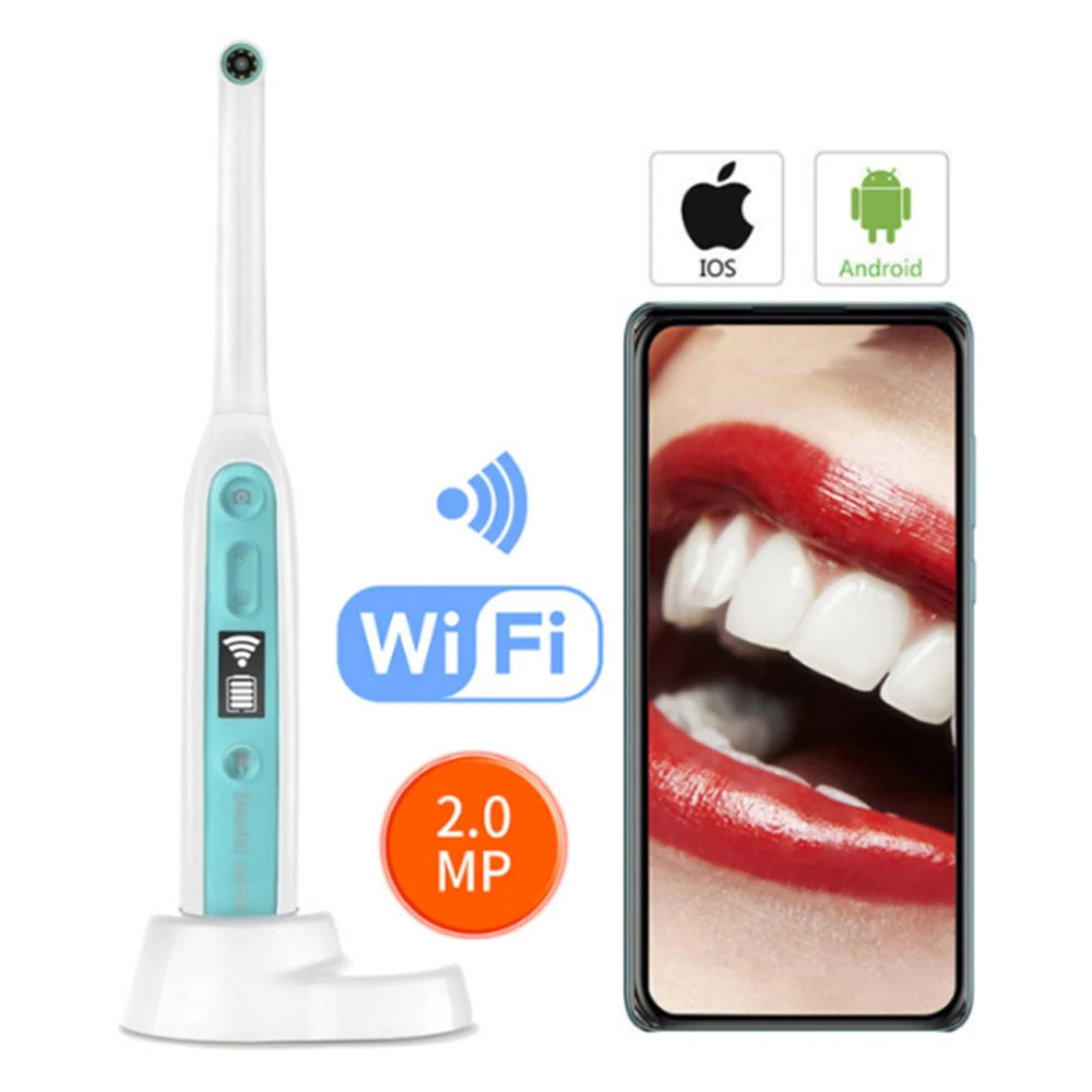 Wireless WiFi Oral Dental Endoscope HD Oral Intraoral Endoscope Camera LED Light Real-time Video Inspection Teeth Whitening Tool