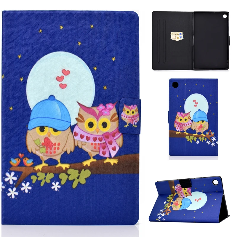 

Cartoon Painted Case For Lenovo Tab M10 FHD Plus TB-X606F TB-X606X 10.3 inch PU Leather Flip Stand Wallet Cover