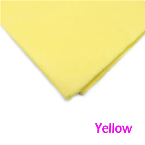 Yellow 10 листов блестящей ткани бумага цветок одежда рубашка обувь подарочная упаковка крафт бумага рулон вино оберточная бумага s - Цвет: Yellow