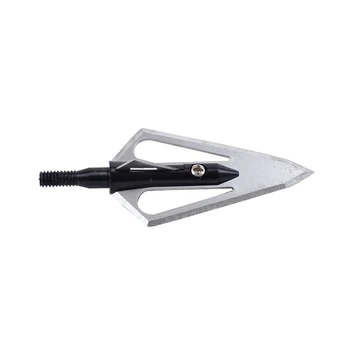 

12pcs Hunting Broadheads Stainless Steel Hunting Arrowheads archery Arrow Heads Points 100 Grain
