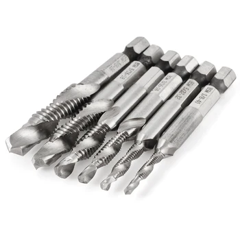 

1/8 5/32 3/16 1/4 5/16 3/8 inch Drill Tap Bits High-speed steel Workshop Tool