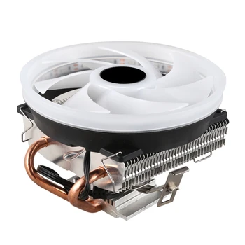 

CPU Cooler 2 Pure Copper Heat Pipe Cooling Tower Down Pressure Cooling System 12cm CPU Cooling Fan CPU Radiator for AMD I ntel