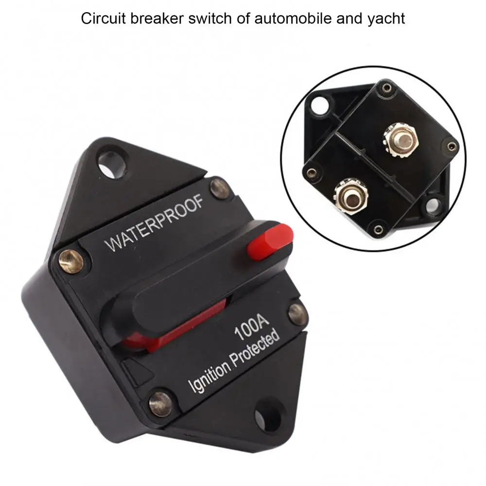 50 100 150 200A Car Vehicle Circuit Breaker 12 24V Fuse Manual Reset Audio In-Line Automatic Recovery