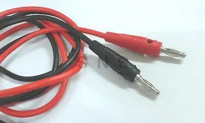10 наборов силиконовых высоковольтных пробок банан к банану для тестовых проводов кабеля