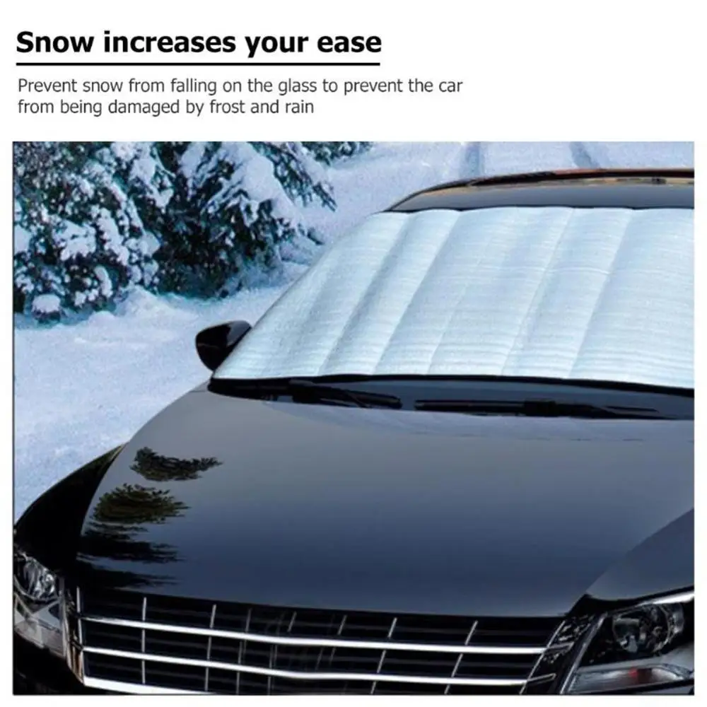 

Car Windshield Cover Sunshade Winter Car Windshield Snow Cover Windshield Cover for Ice and Snow Universal