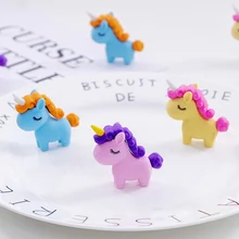 1 шт. Kawaii толстый Единорог резиновый ластик милый карандаш ластик мультфильм мини ластик для детей девочек школьные канцелярские принадлежности для коррекции