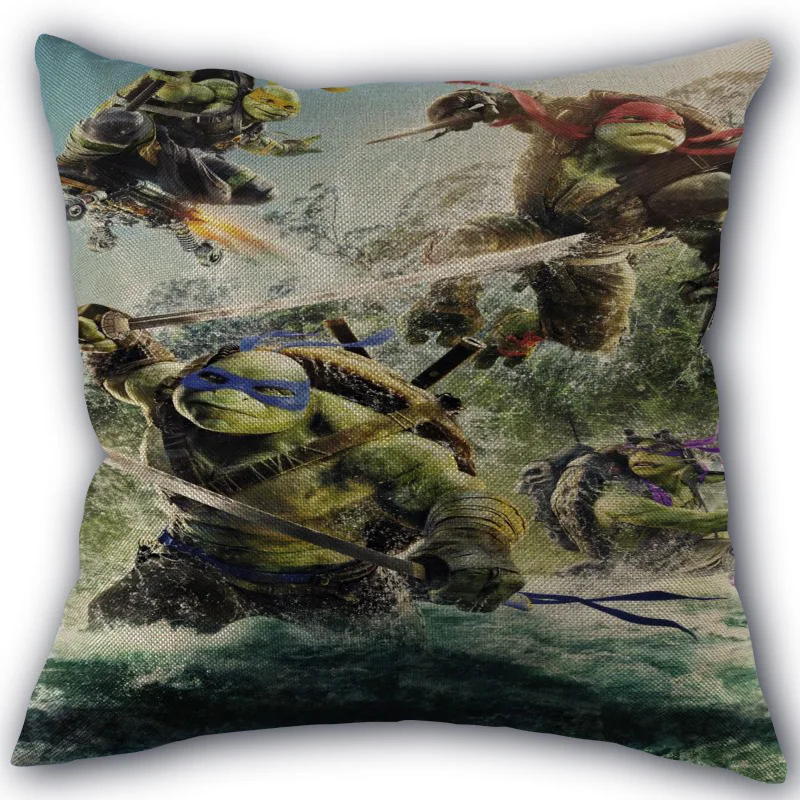 Pillow Cover18 Наволочка на заказ, наволочка с черепашками-ниндзя, наволочка, хлопок, лен, домашний текстиль, квадратная наволочка, 45X45 см, декоративная - Цвет: Pillow Cover18