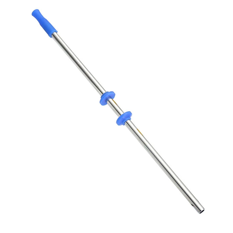 blue straight Соломинки для питья из нержавеющей стали, металлические соломинки для питья, многоразовые трубочки для дома, вечерние аксессуары для бара, многоразовые соломинки для питья - Цвет: blue straight